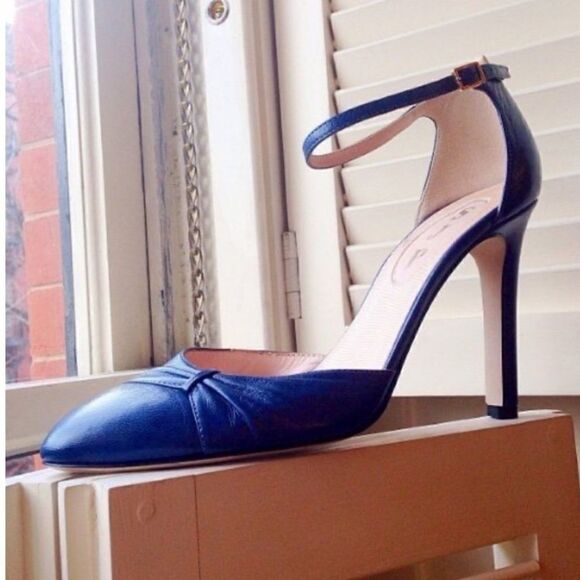 SJP Tanny Blue Mary Jane 4” Heels - Picture 1 of 16